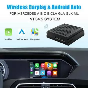 Беспроводной Carplay Android Auto для M-ercedes Benz ABCE CLA GLA GLK ML NTG4.5 Система Becker Интерфейс Модуль Навигация чёрный