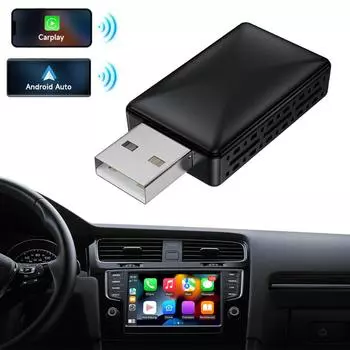 Беспроводной CarPlay Android Auto Mini Box USB Plug and Play Smart AI Box WIFI BT5.0