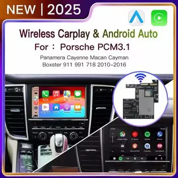 Беспроводной Carplay Android Auto модуль для Porsche PCM3.1 Panamera Cayenne Cayman Macan Boxster 911 991 718 AirPlay Mirror Link