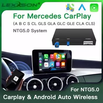Беспроводной CarPlay Android Auto подходит для Mercedes ABC CL S CLA CLS CLASS GLA GLS GLC GLE V250 V260 DB11 Sprinter NTG5.0