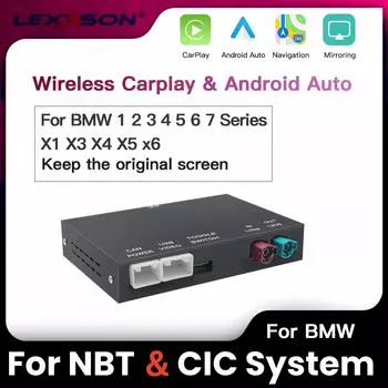 Беспроводной CarPlay для BMW NBT, CIC System 1 2 3 4 5 6 7 серии X1 X3 X4 X5 X6 MINI E60 E84 E70 F26 F25 F10 F11 F20 F21