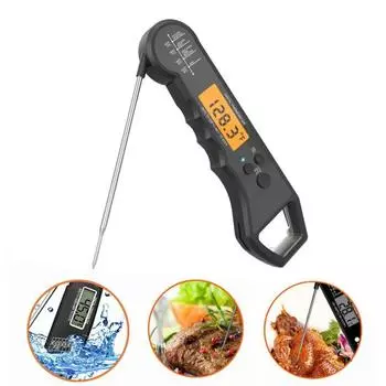 Беспроводной цифровой термометр для еды, водонепроницаемый дизайн, мгновенное считывание, подсветка, сверхбыстрый и точный кухонный зонд