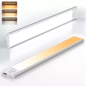 Беспроводной датчик движения с регулируемой яркостью, 3 цветовых режима, USB-лампа для шкафа, декор для кухни, гардероба, лестницы USB Plug