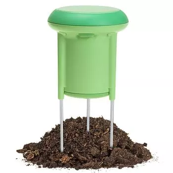 Беспроводной датчик влажности почвы 2-в-1, монитор температуры и влажности для растений BT APP зелёный