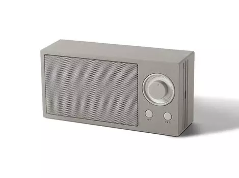 Беспроводной динамик Беспроводной динамик, позволяющий регулировать громкость телевизора или смартфона с помощью Bluetooth-подключения, серый циферблат, тип ретро