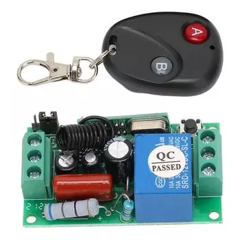 Беспроводной дистанционный переключатель 433 МГц 10 А 1 канальный радиочастотный релейный переключатель для рулонных ворот