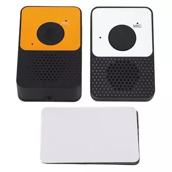 Беспроводной дверной звонок, 8 уровней громкости, радиус действия 1000 футов, водонепроницаемый, светодиодная вспышка, 4 мелодии звонка, двухсторонняя связь