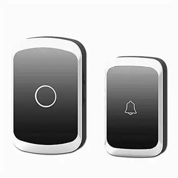 Беспроводной дверной звонок для домашней безопасности, водонепроницаемый дверной звонок переменного тока, 100-240 В, диапазон 300 м EU Plug золотой