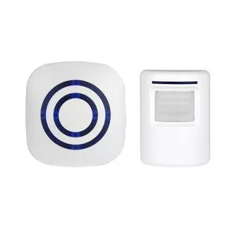 Беспроводной дверной звонок с датчиком движения, дверной звонок-сигнализация, детектор, приветственный звонок для магазина, сигнализация для домашней безопасности, вилка для Великобритании