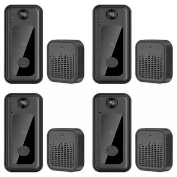 - Беспроводной дверной звонок с камерой LED, ночное видение, умный видеозвонок 1080HD Live Ima