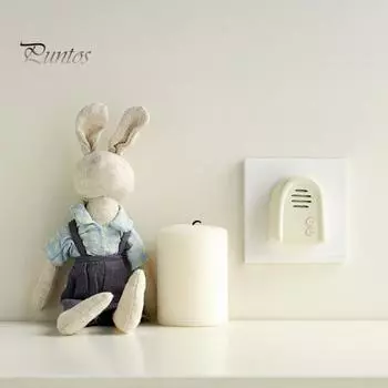 Беспроводной дверной звонок с приемником в виде мультяшного щенка, 50 м, регулируемая громкость, приветственный дверной звонок, автономный дверной звонок для дома и офиса