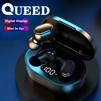 Беспроводной двойной номер движения в ухе показал гарнитуру Tws Bluetooth чёрный