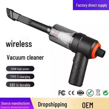 Беспроводной двухцелевой автомобильный пылесос и воздуходувка с мощным перезаряжаемым всасыванием 2039, 7.4V Dual Batteries
