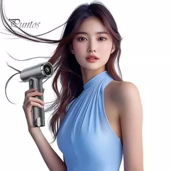 Беспроводной фен для волос 200 Вт 15600 мАч USB перезаряжаемый 3 регулируемые температуры высокая скорость быстрая сушка низкий уровень шума портативный дорожный кемпинг электрический вентилятор розовый