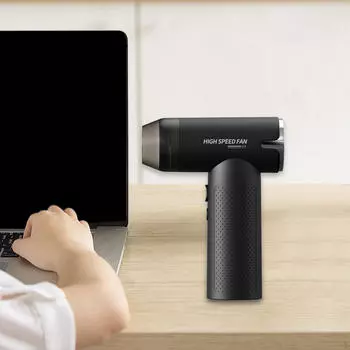 Беспроводной фен, нескользящий портативный вентилятор, мощный для кемпинга, компактный, настольный мини-вентилятор для мужчин белый
