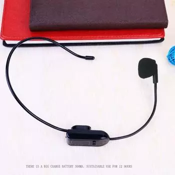 Беспроводной FM-микрофон Мегафонная гарнитура для учителя Гид Тренерский микрофон