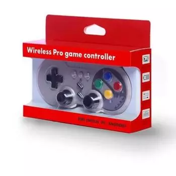 Беспроводной геймпад для Nintendo Switch PC Windows, игровой консоли, джойстик с двойным мотором, турбо, 6-осевой вибрационный геймпад серый