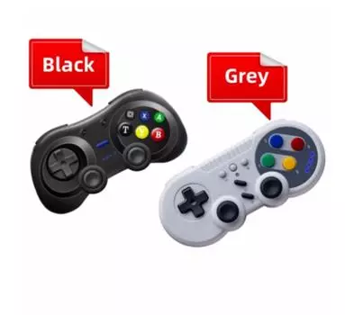 Беспроводной геймпад для Nintendo Switch/ПК, игровой консоли, джойстик с двойным двигателем, турбо, 6-осевой вибрационный геймпад серый