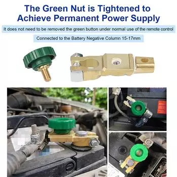 Беспроводной главный выключатель питания аккумулятора автомобиля 12 В с вольтметром против кражи