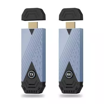 Беспроводной HDMI Беспроводной 8 устройств может быть удобен для стабильной передачи данных на расстоянии 30 м. WIFI без настроек. Синхронизация видео и звука. Совместимость с передатчиком/приемником. темно-синий