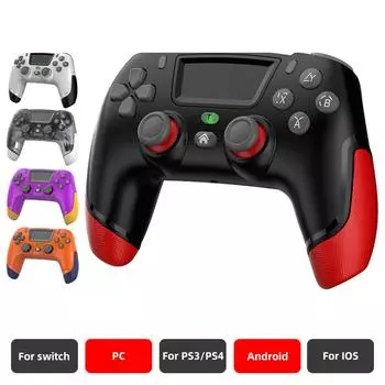 Беспроводной игровой контроллер для PS4 Slim/Pro Dual Vibration Gamepad PC USB с шестиосевым гироскопом джойстик в подарок