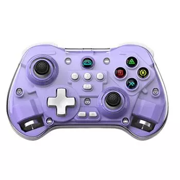 Беспроводной игровой контроллер с Bluetooth и эффектом Холла, игровой консольный контроллер с 6-осевым гироскопом для Android/iOS/Switch/ПК фиолетовый