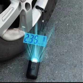 Беспроводной интеллектуальный насос для накачивания, цветной светодиодный дисплей высокой четкости, интерфейс зарядки USB, аварийное освещение