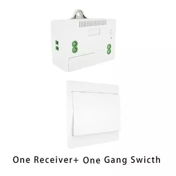 Беспроводной интеллектуальный выключатель света без батареек, наклеиваемая панель, 220 В