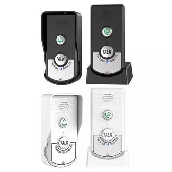Беспроводной интеркоммуникатор, двустороннее аудио, голосовой отправитель и приемник для домашней больницы, отеля, дверной звонок чёрный