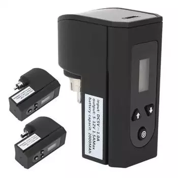 Беспроводной источник питания для татуировки, долговечный источник питания для татуировки, ЖК-дисплей, портативная тату-машинка, аккумулятор, аксессуары для машинки, инструмент, новый Straight head RCA