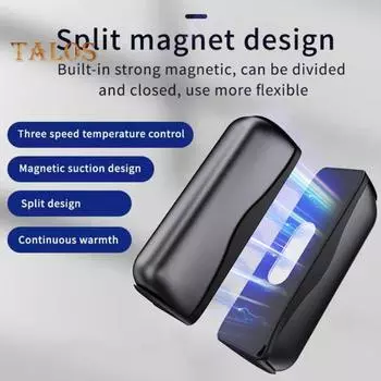 Беспроводной карманный обогреватель для рук с быстрым нагревом, регулируемой температурой, электрический портативный карманный обогреватель для рук с возможностью подзарядки темно-красного