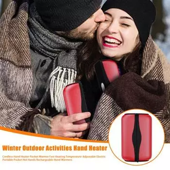 Беспроводной карманный обогреватель для рук с быстрым нагревом, регулируемой температурой, электрический портативный карманный обогреватель для рук с возможностью подзарядки