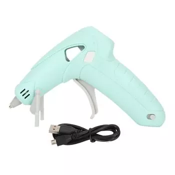 Беспроводной клеевой пистолет 10 Вт с зарядкой через USB, электрический клеевой пистолет емкостью 2200 мАч с защитой от ожогов для клея 7 мм