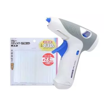 Беспроводной клеевой пистолет Takagi EARTH MAN на батарейках GG-210CL, набор клеевых стержней