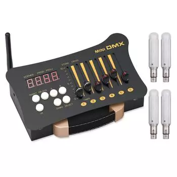 Беспроводной контроллер DMX512, контроллер освещения для сцены, DJ, для DJ-группы, бара, дома, вечеринки, свадьбы UK Plug
