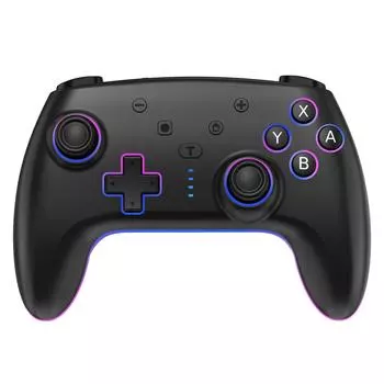 Беспроводной контроллер STORM WYRM SZ-935B для Switch Lite с двумя электродвигателями, датчиком Холла, макрофункциями и красочной RGB-подсветкой белый