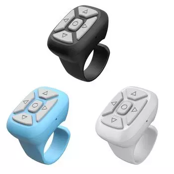 Беспроводной контроллер страниц постоянного тока 5 В, зарядка типа C, портативный переворот страниц, просмотр Bluetooth-совместимых 5.3, Hands Free для короткого видео белый