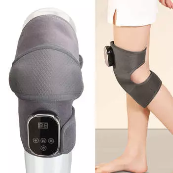 Беспроводной массажер для колена с регулируемой температурой и частотой вибрации, наколенник с подогревом для плеча и ног, домашний отдых