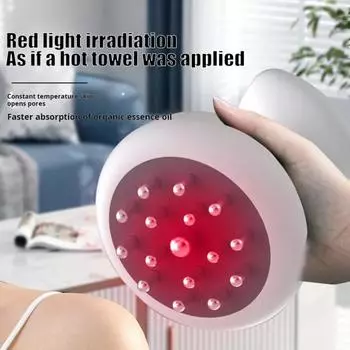 Беспроводной массажер для ног, 4 режима, 19 уровней интенсивности, регулируемый, перезаряжаемый через USB, беспроводной ручной массажер для ног розового золота