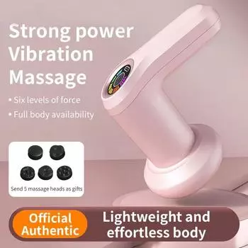 Беспроводной массажер для сжигания жира – массажер для глубоких тканей шеи, плеч, талии и фасций белый