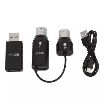 Беспроводной MIDI-адаптер Professional MIDI to USB MIDI-контроллер для цифровой пианино Keyboard to MIDI De
