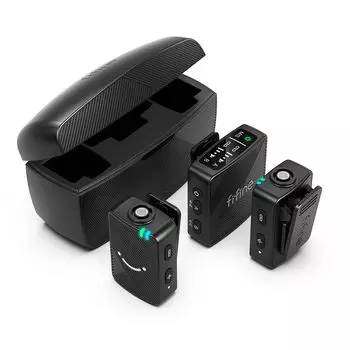 Беспроводной микрофон FIFINE, Петличный микрофон, 6 часов непрерывного использования, Шумоподавление, Одновременное использование двумя людьми, Зарядный кейс для хранения,