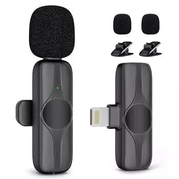 Беспроводной микрофон PoP voice M3 для iPhone, всенаправленный профессиональный беспроводной штыревой микрофон с шумоподавлением, идеально подходящий для видеоинтервью