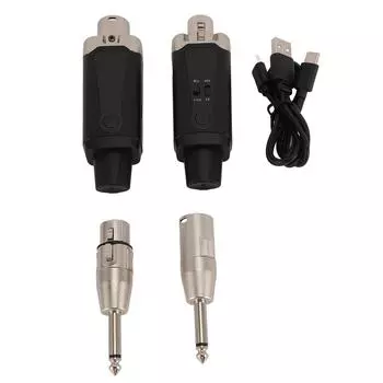 Беспроводной микрофонный передатчик приемник поддержка фантомного питания 48 В 262-футовый диапазон UHF XLR микрофон беспроводной