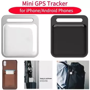 Беспроводной мини GPS-трекер с функцией защиты от потери ключей, искатель детской сумки, кошелька, GPS-трекер с функцией записи в приложении, умная метка для телефонов iPhone/Android