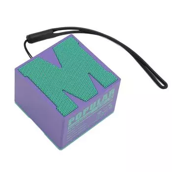 Беспроводной миниатюрный динамик Bluetooth 5.4, водонепроницаемый IP54, 6 часов воспроизведения, ремешок для шумоподавления фиолетовый