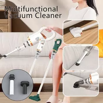 Беспроводной мощный автомобильный пылесос/ручной портативный перезаряжаемый пылесос для салона автомобиля и домашнего удаления клещей One Size