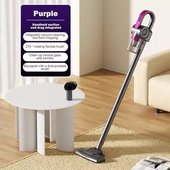 Беспроводной мощный автомобильный пылесос/ручной портативный перезаряжаемый пылесос для салона автомобиля и домашнего удаления клещей One Size белый