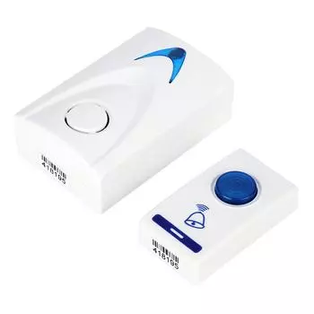 Беспроводной музыкальный дверной звонок с дистанционным управлением, включающий приемник и передатчик для безопасности домашнего офиса