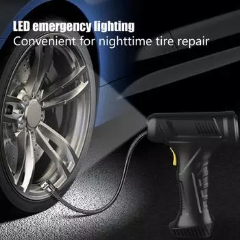 Беспроводной насос для накачивания шин 12 В, портативный автомобильный насос для накачивания шин, аккумуляторная батарея, автомобильный насос для накачивания шин с автоматическим отключением, ручной воздушный насос для автомобиля United States